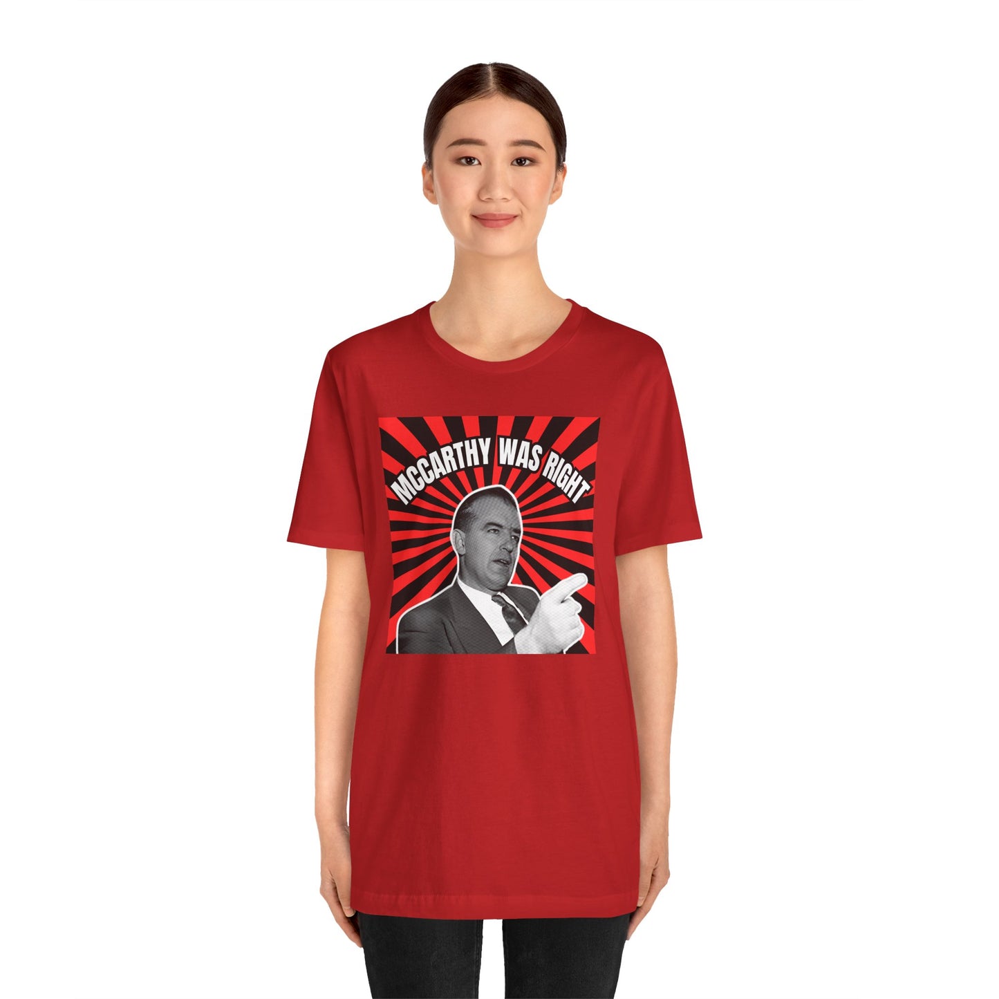 McCarthy Was Right Design 2 Unisex Jersey Short Sleeve Tee