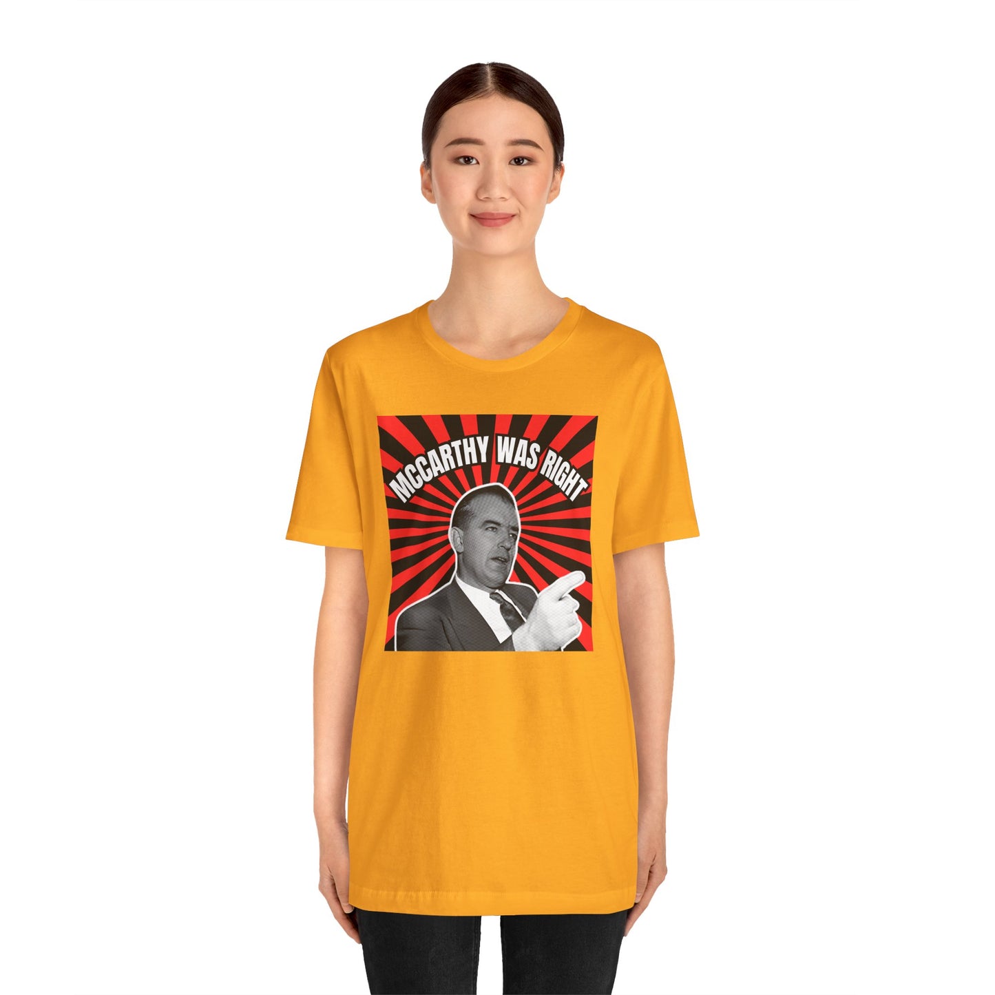 McCarthy Was Right Design 2 Unisex Jersey Short Sleeve Tee