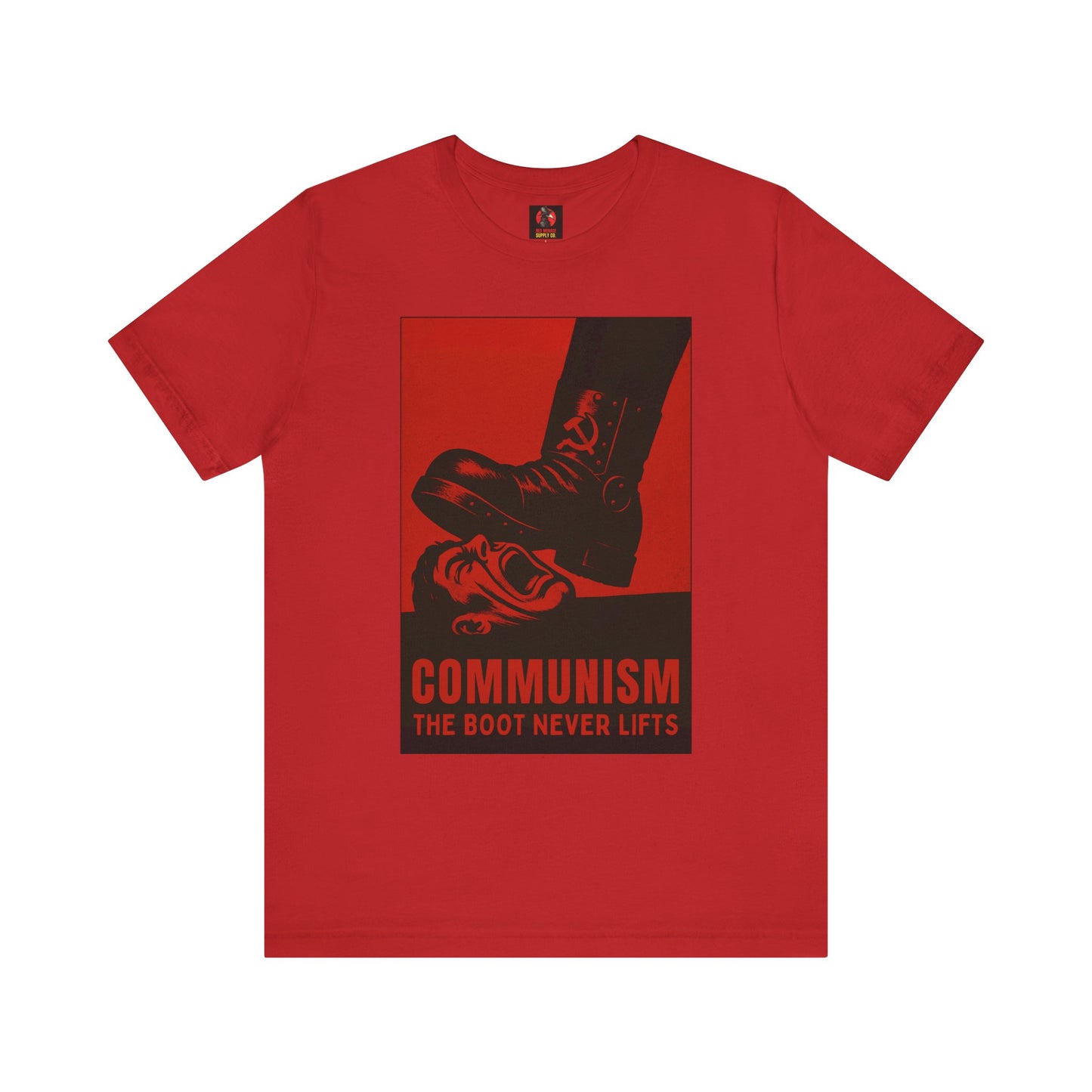 LIMITED EDITION HALLOWEEN 2025: Communism, The Boot Never Lifts Movie Jersey T-Shirt