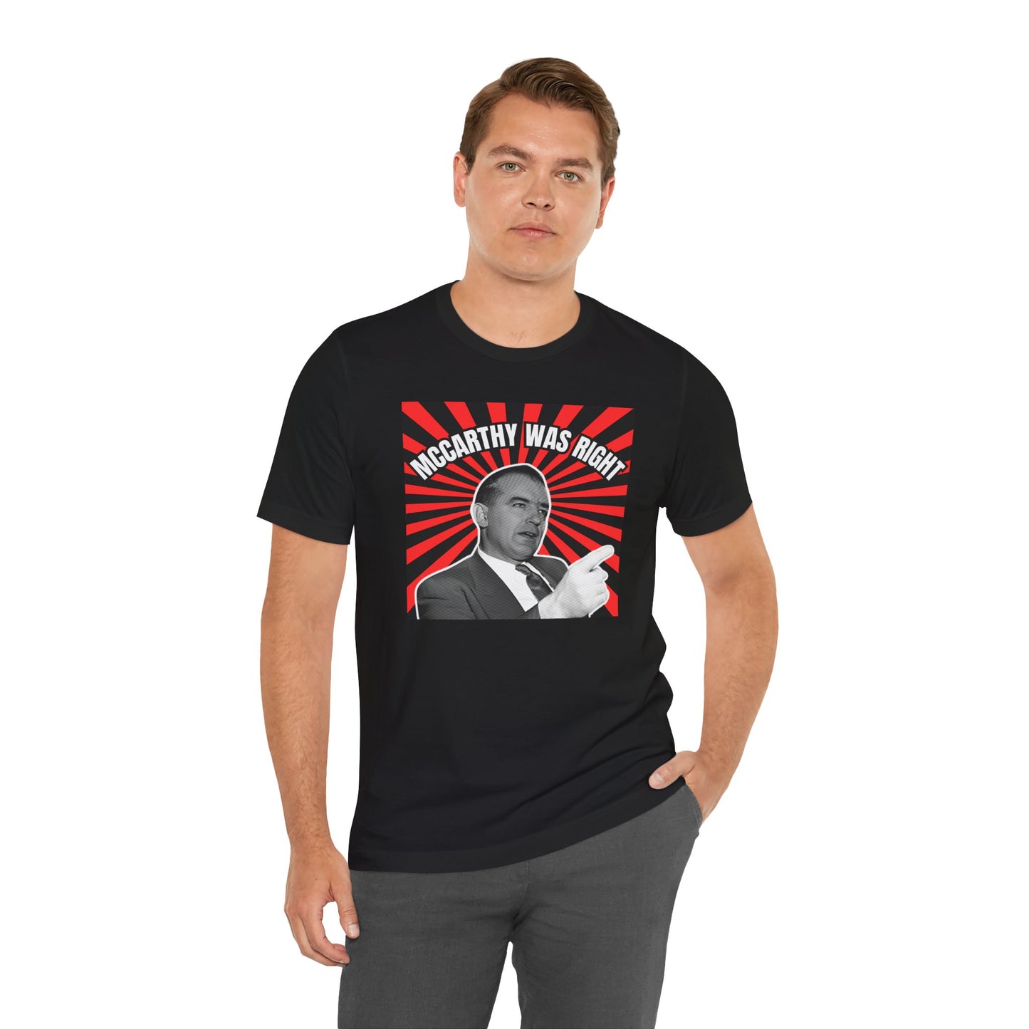 McCarthy Was Right Design 2 Unisex Jersey Short Sleeve Tee