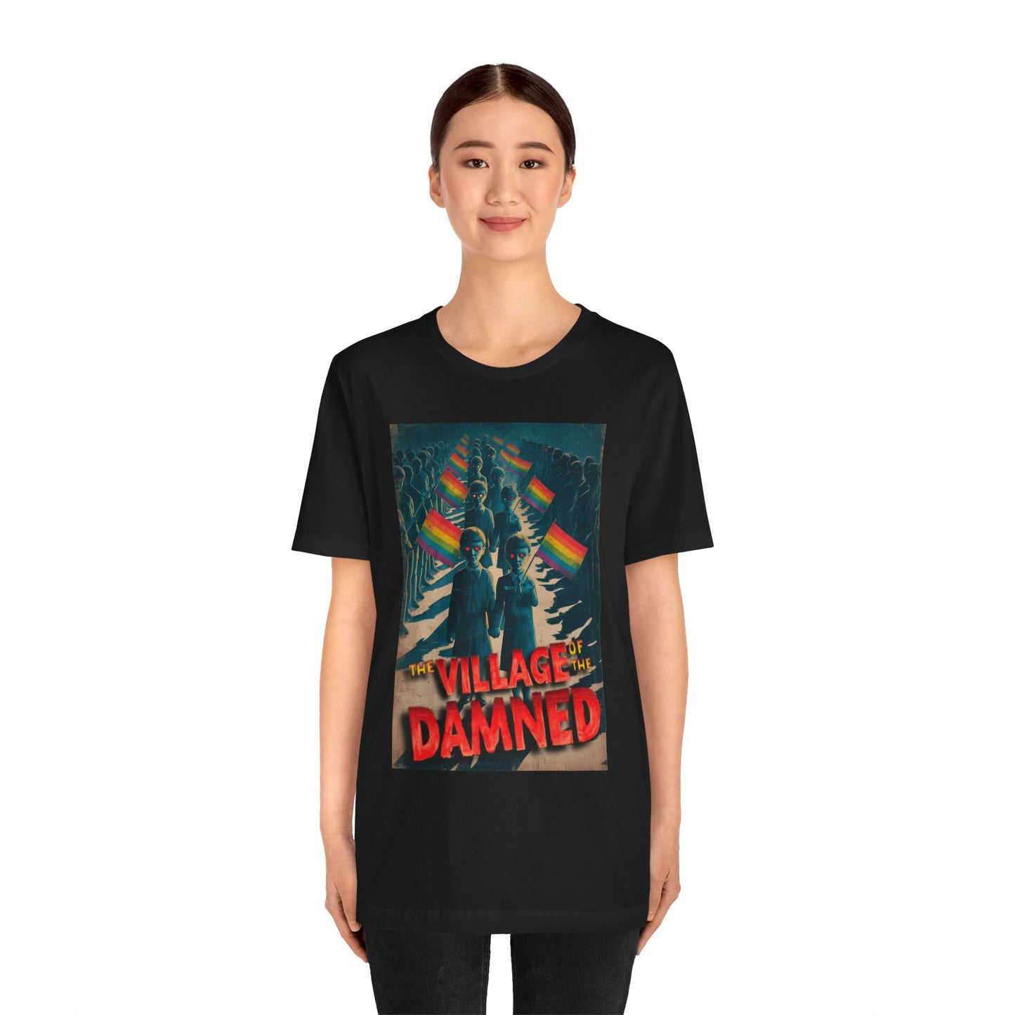 LIMITED EDITION HALLOWEEN 2025: Village Of The Damned Movie Poster Jersey T-Shirt
