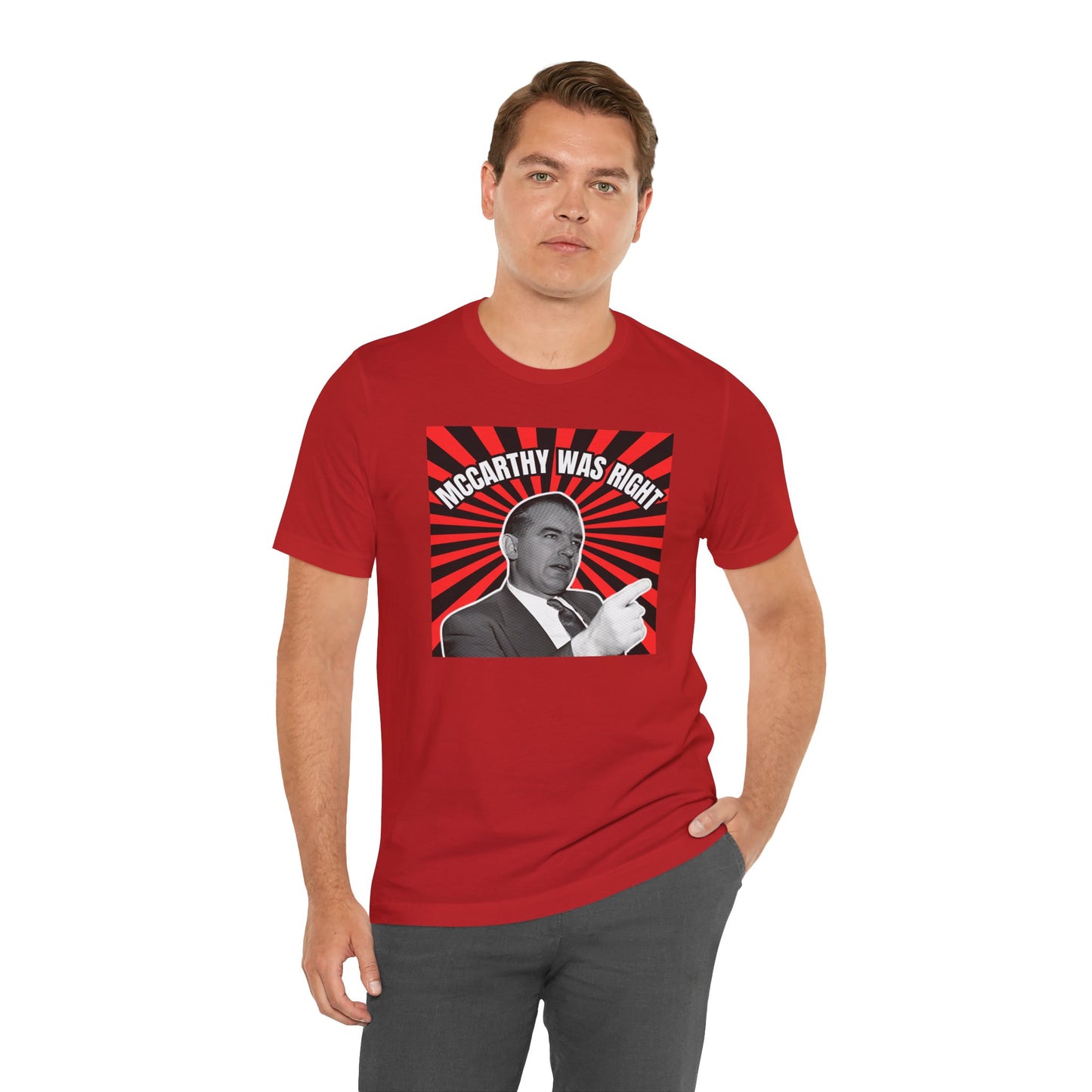 McCarthy Was Right Design 2 Unisex Jersey Short Sleeve Tee