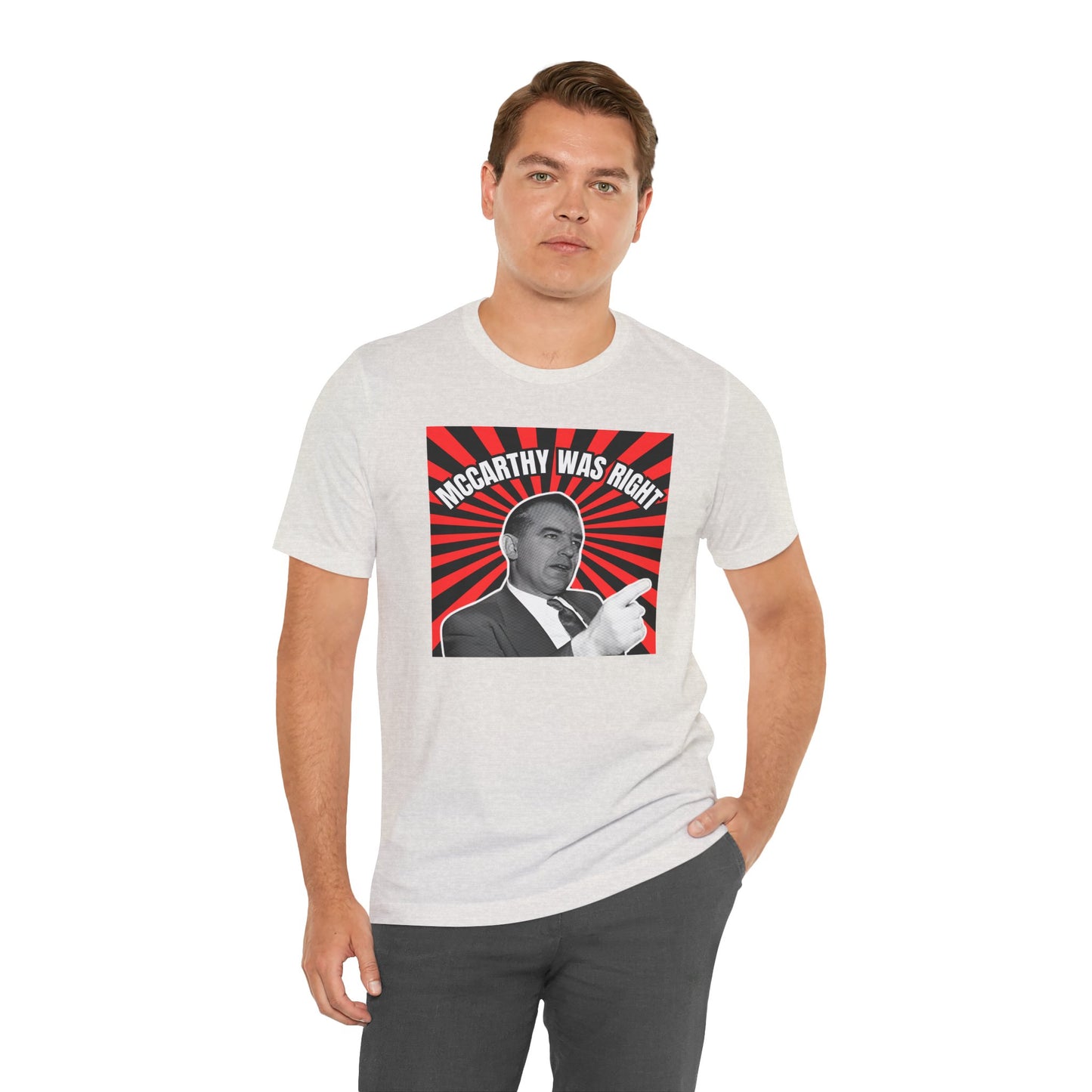 McCarthy Was Right Design 2 Unisex Jersey Short Sleeve Tee