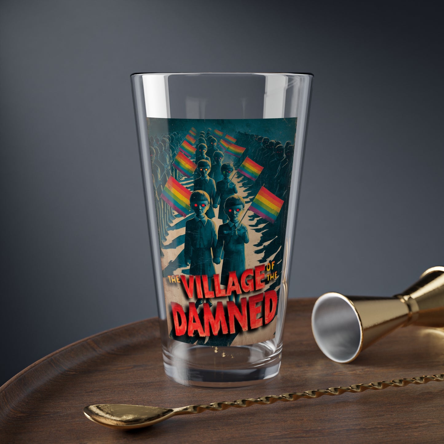 LIMITED EDITION HALLOWEEN 2025: Village Of The Damned Movie Poster Pint Glass