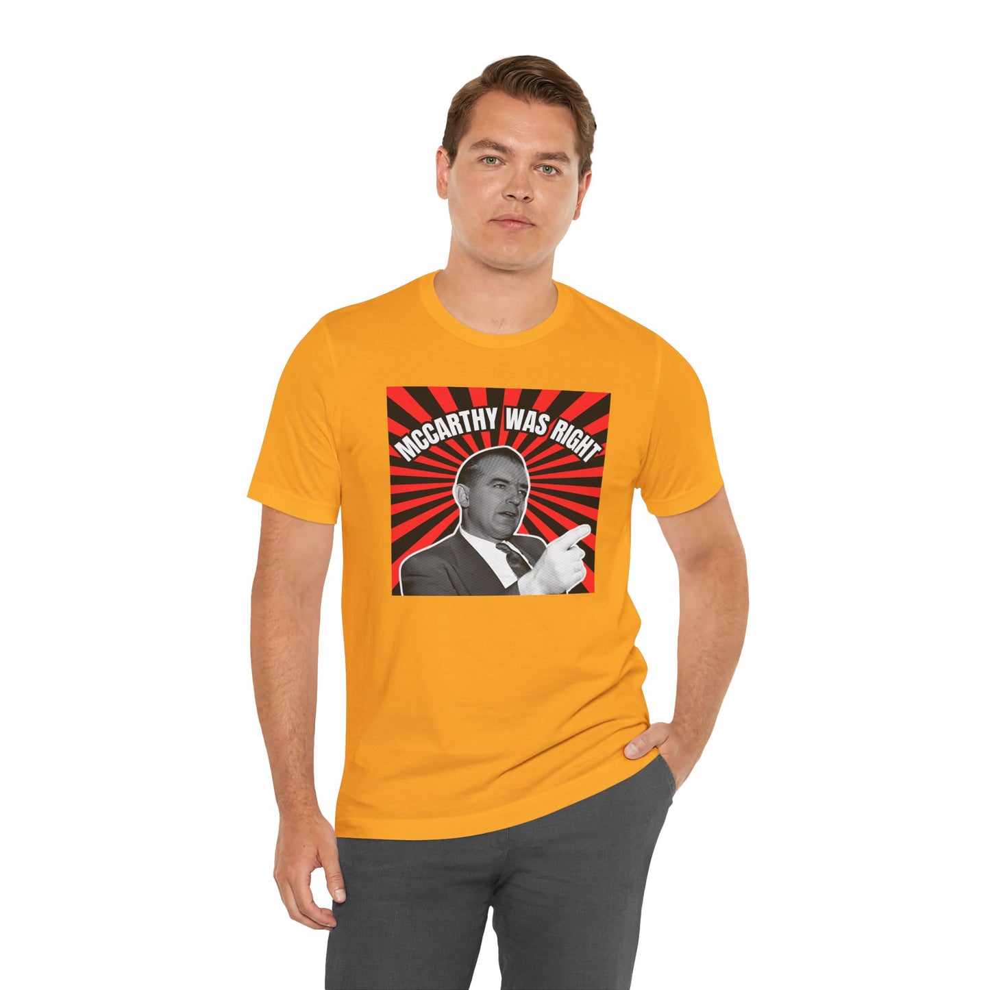 McCarthy Was Right Design 2 Unisex Jersey Short Sleeve Tee
