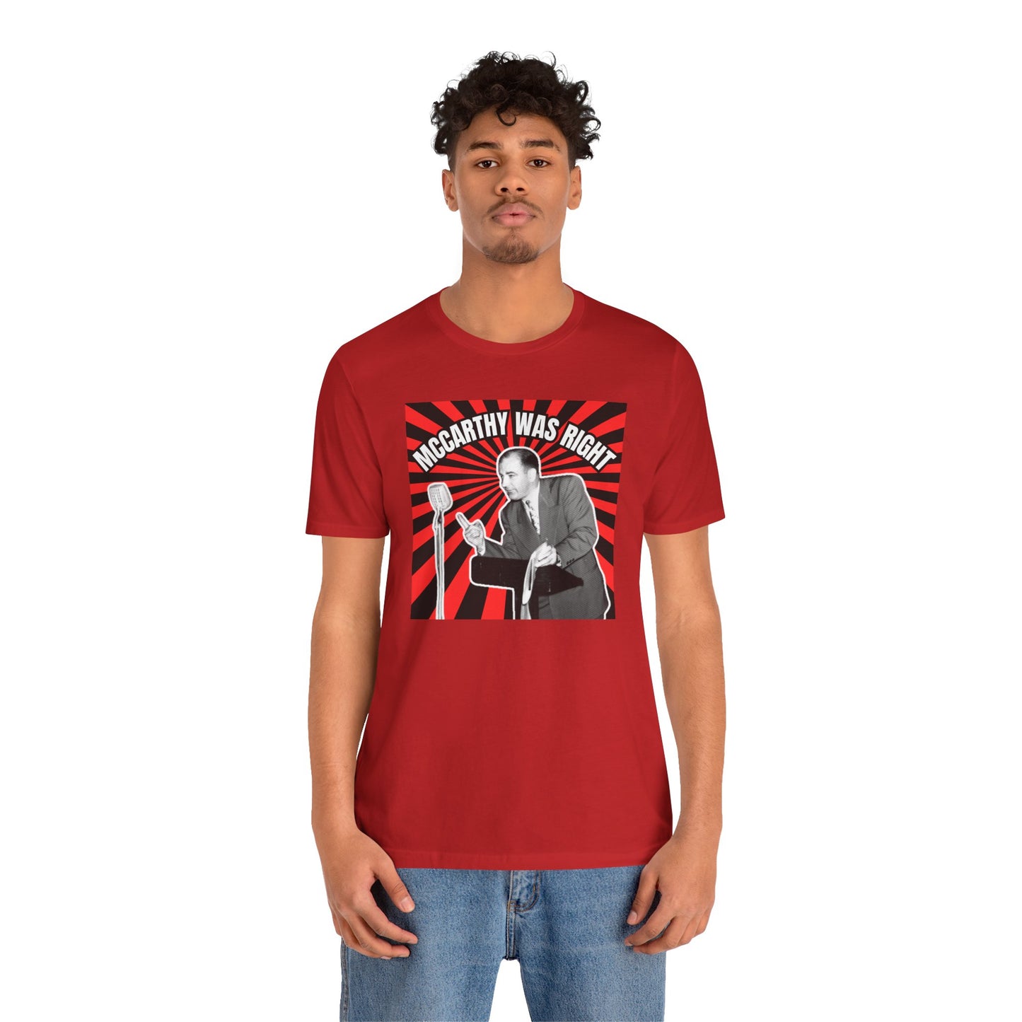 McCarthy Was Right Design 4 Unisex Jersey Short Sleeve Tee