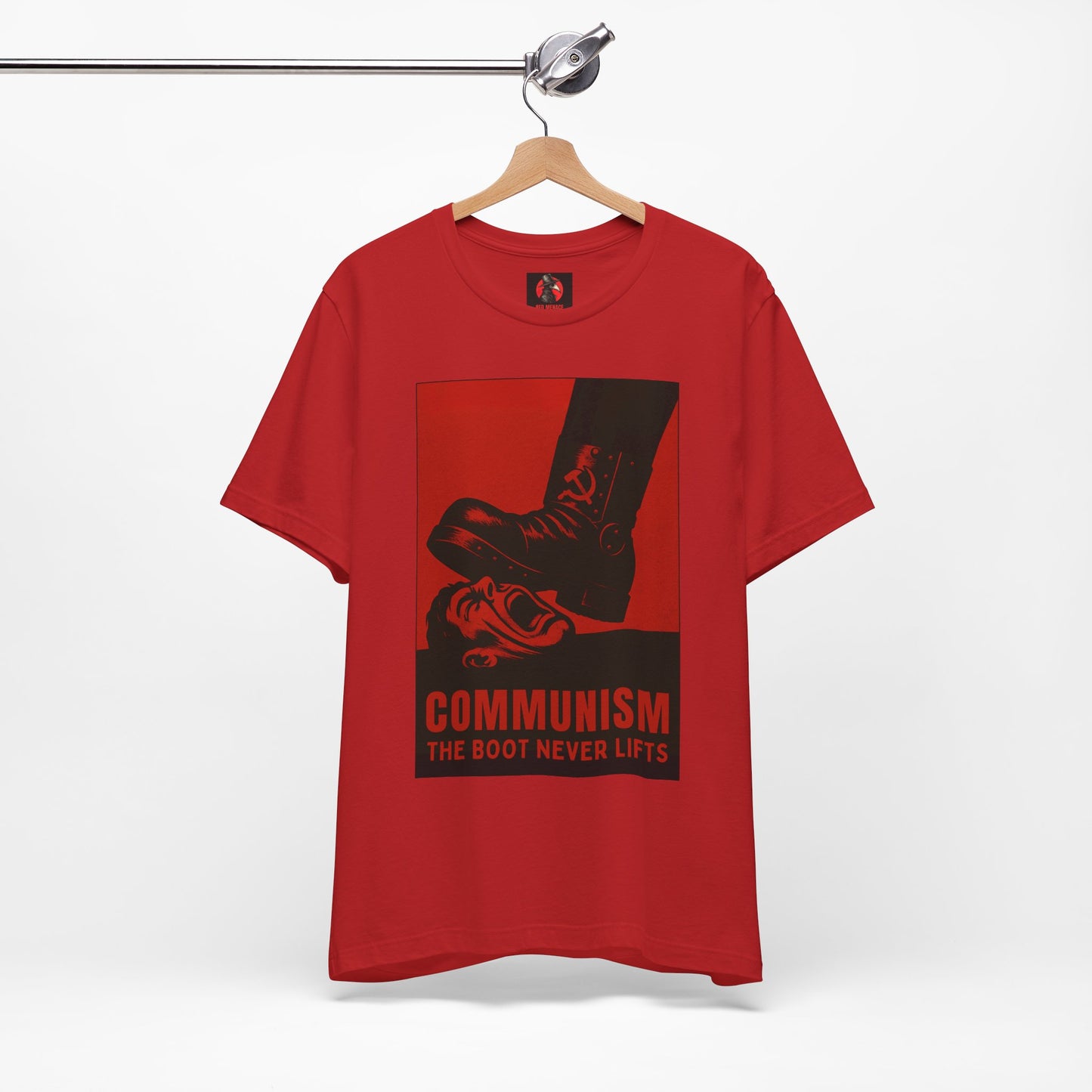 LIMITED EDITION HALLOWEEN 2025: Communism, The Boot Never Lifts Movie Jersey T-Shirt