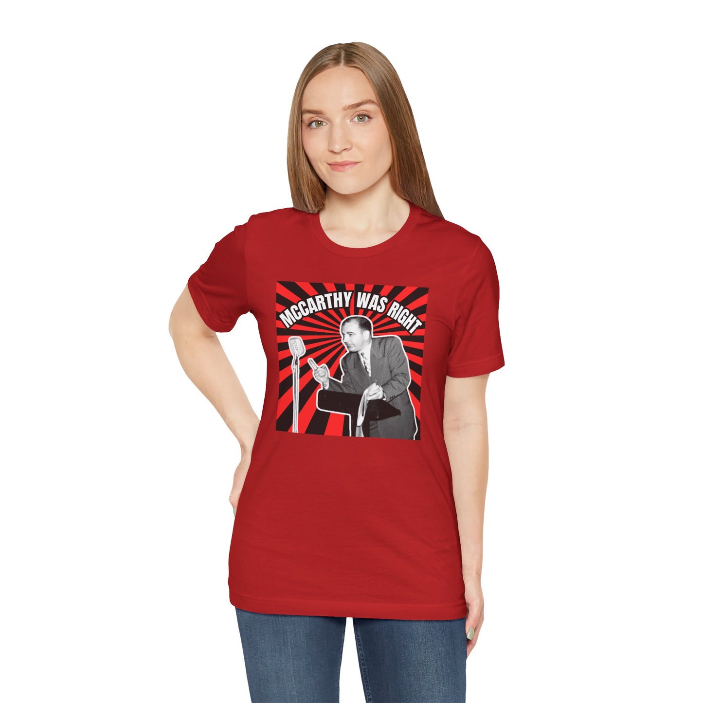 McCarthy Was Right Design 4 Unisex Jersey Short Sleeve Tee
