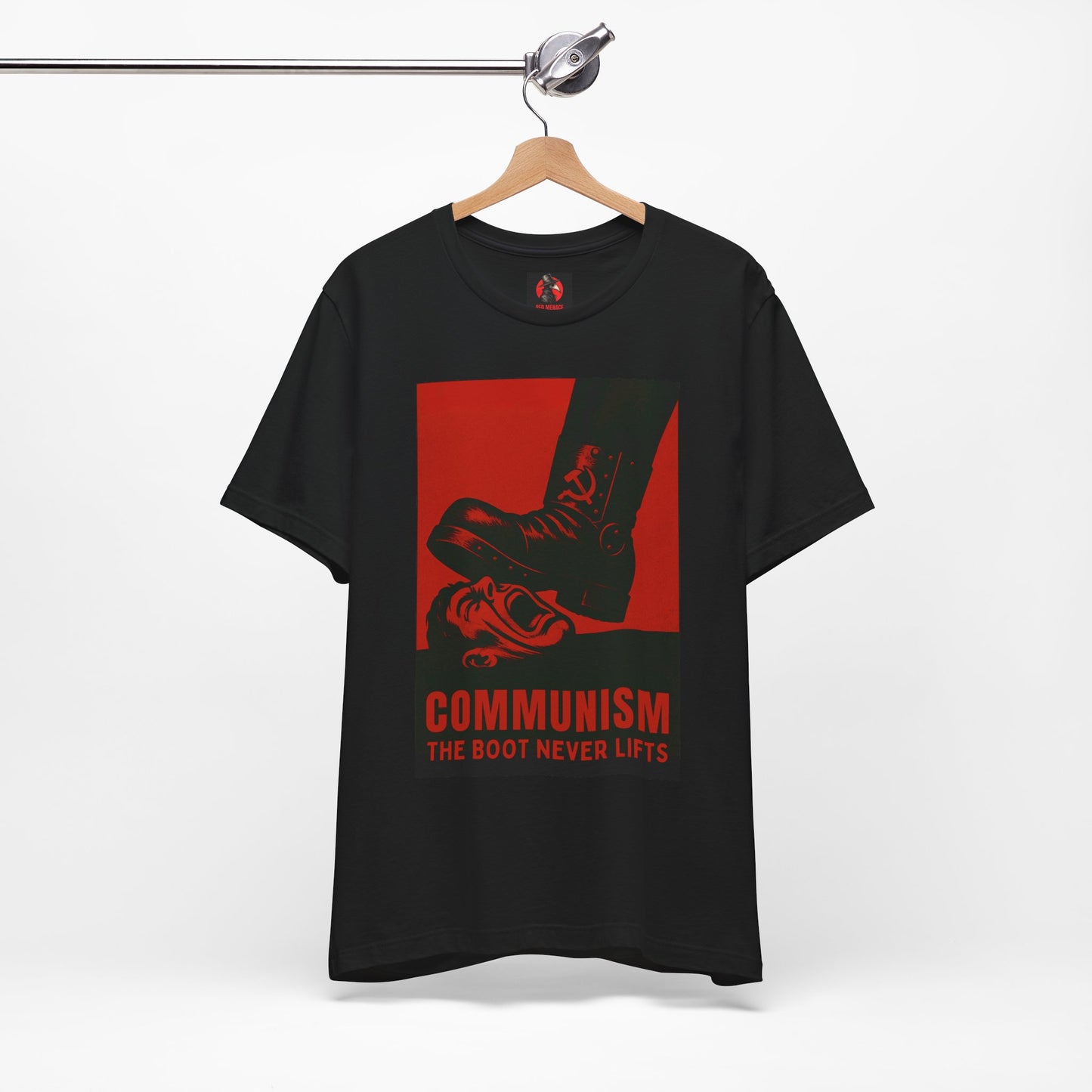 LIMITED EDITION HALLOWEEN 2025: Communism, The Boot Never Lifts Movie Jersey T-Shirt