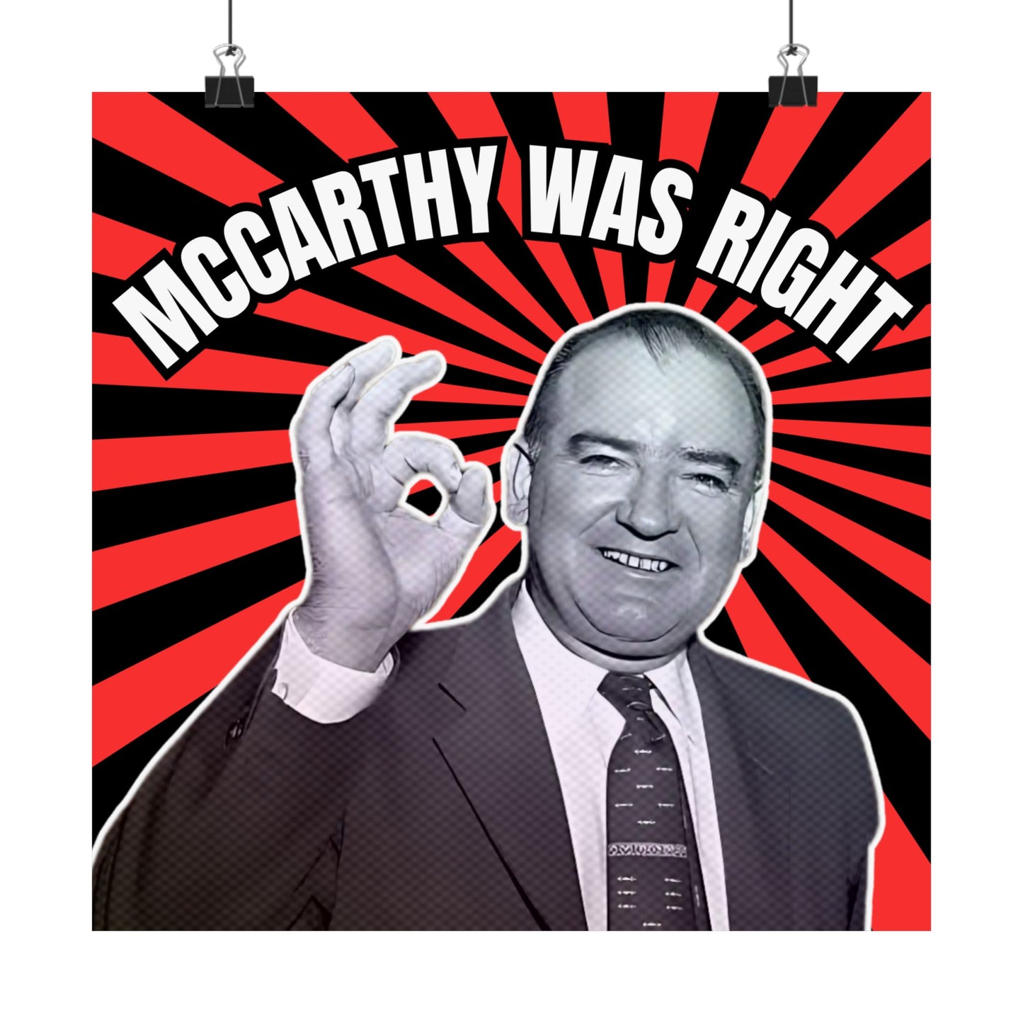 McCarthy Was Right Design 5 Matte Vertical Posters