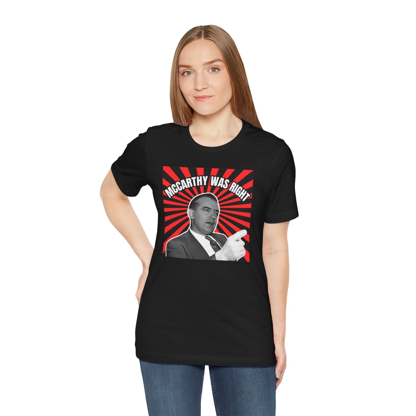 McCarthy Was Right Design 2 Unisex Jersey Short Sleeve Tee