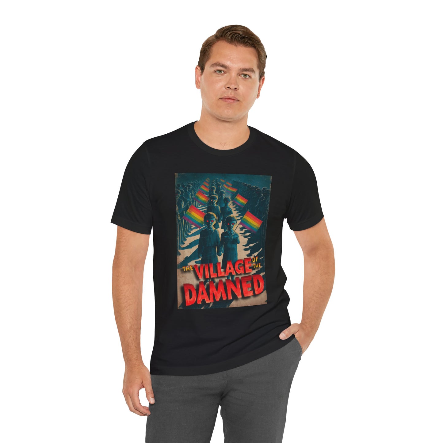 LIMITED EDITION HALLOWEEN 2025: Village Of The Damned Movie Poster Jersey T-Shirt