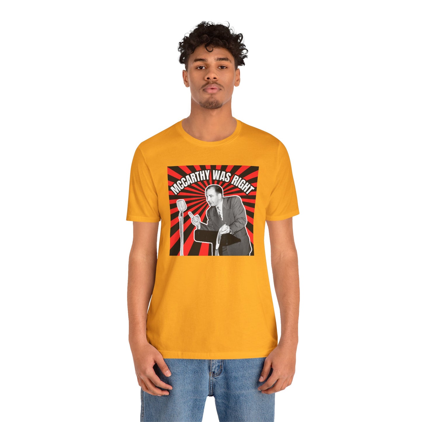 McCarthy Was Right Design 4 Unisex Jersey Short Sleeve Tee