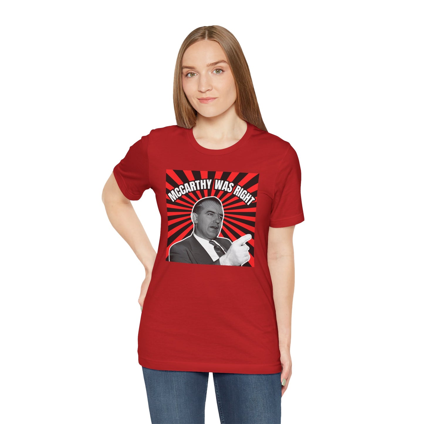 McCarthy Was Right Design 2 Unisex Jersey Short Sleeve Tee
