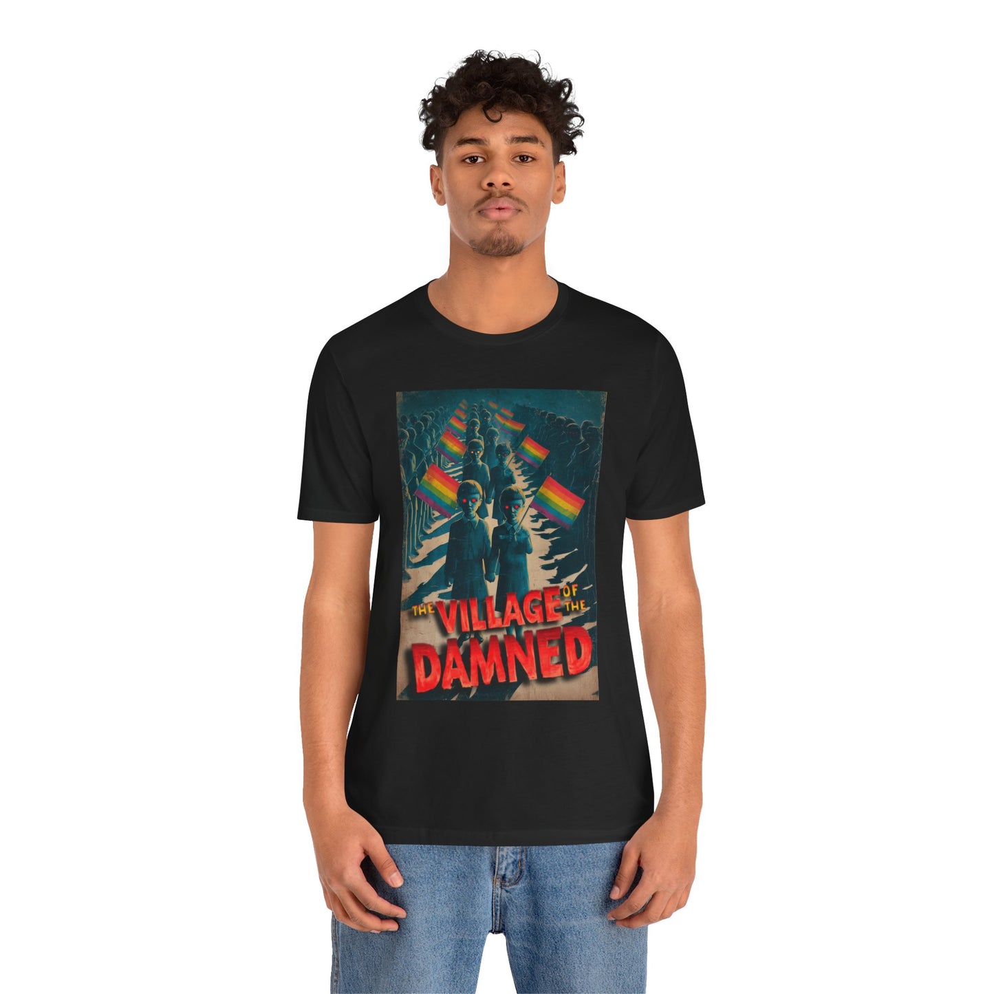 LIMITED EDITION HALLOWEEN 2025: Village Of The Damned Movie Poster Jersey T-Shirt