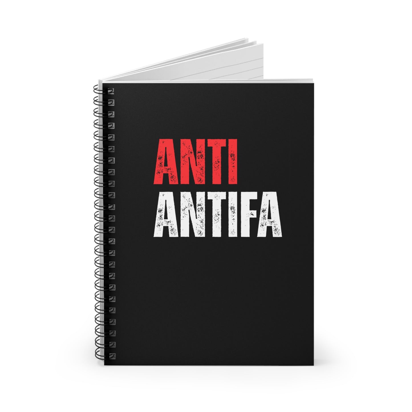Anti-Antifa Spiral Notebook