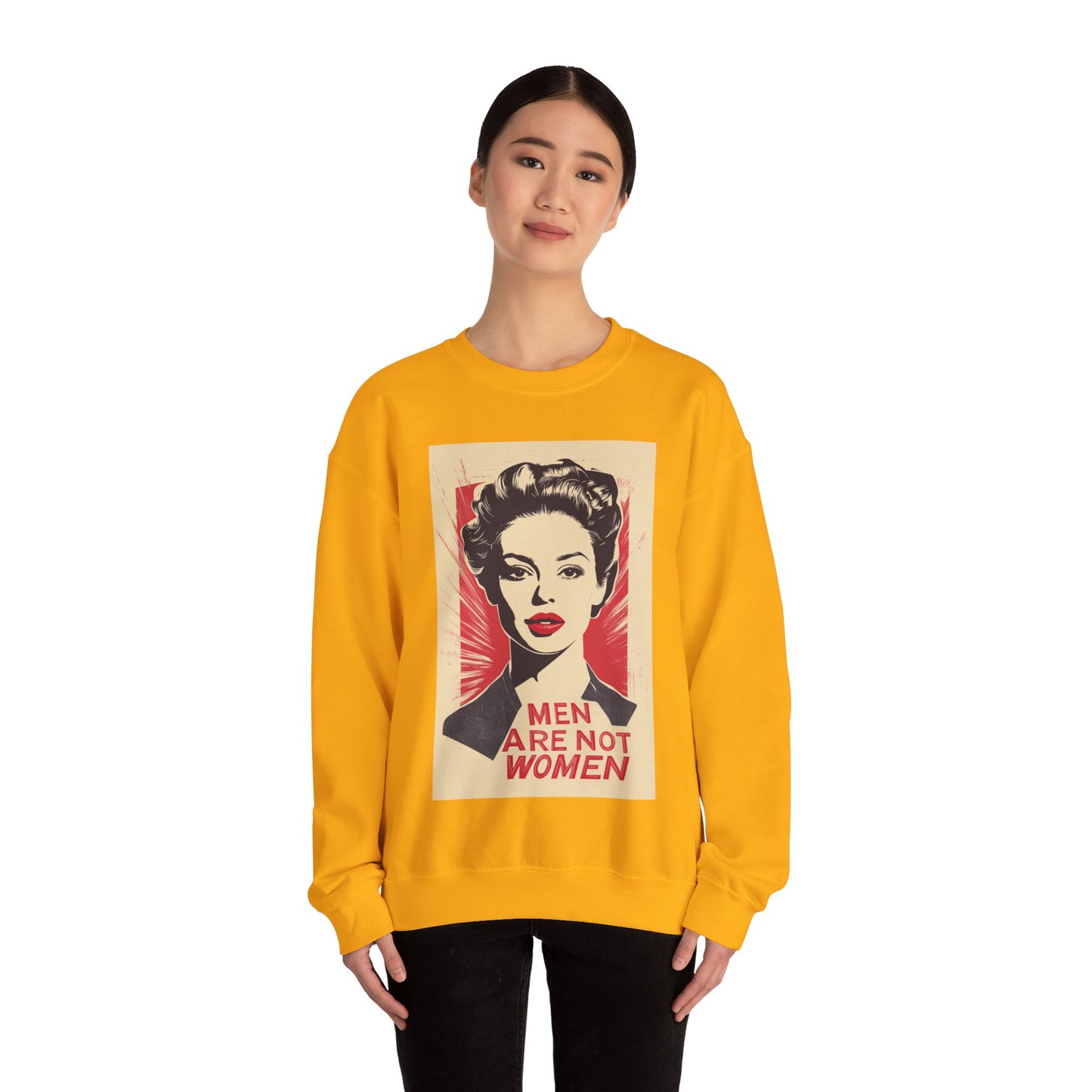Men Are Not Women Unisex Heavy Blend™ Crewneck Sweatshirt