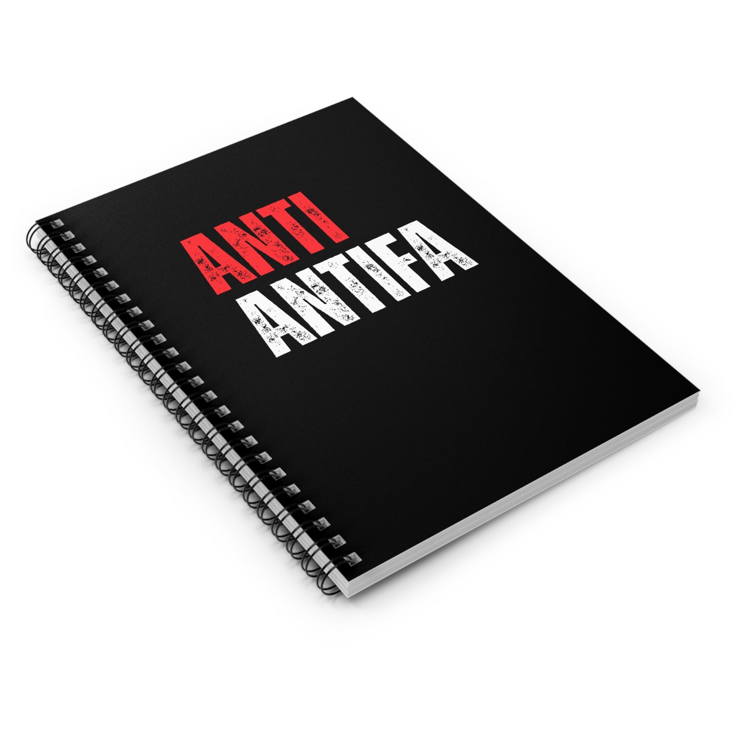 Anti-Antifa Spiral Notebook