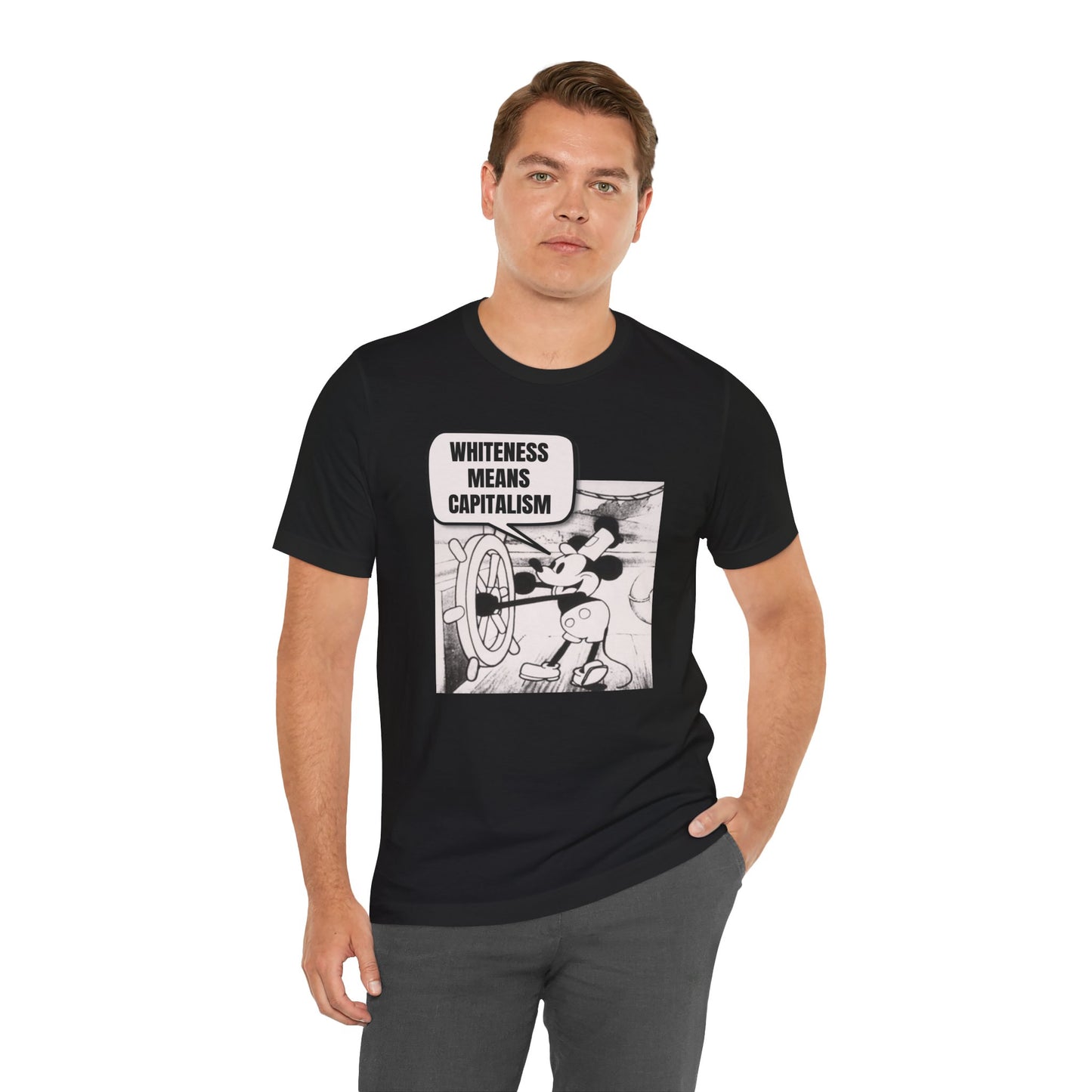 Mickey Says Whiteness Means Capitalism T-Shirt