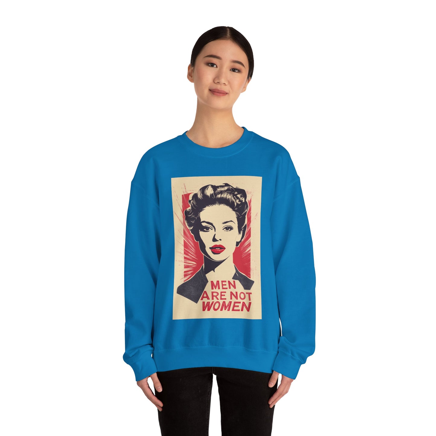 Men Are Not Women Unisex Heavy Blend™ Crewneck Sweatshirt
