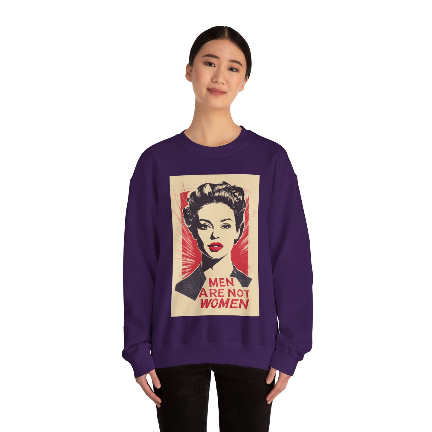 Men Are Not Women Unisex Heavy Blend™ Crewneck Sweatshirt