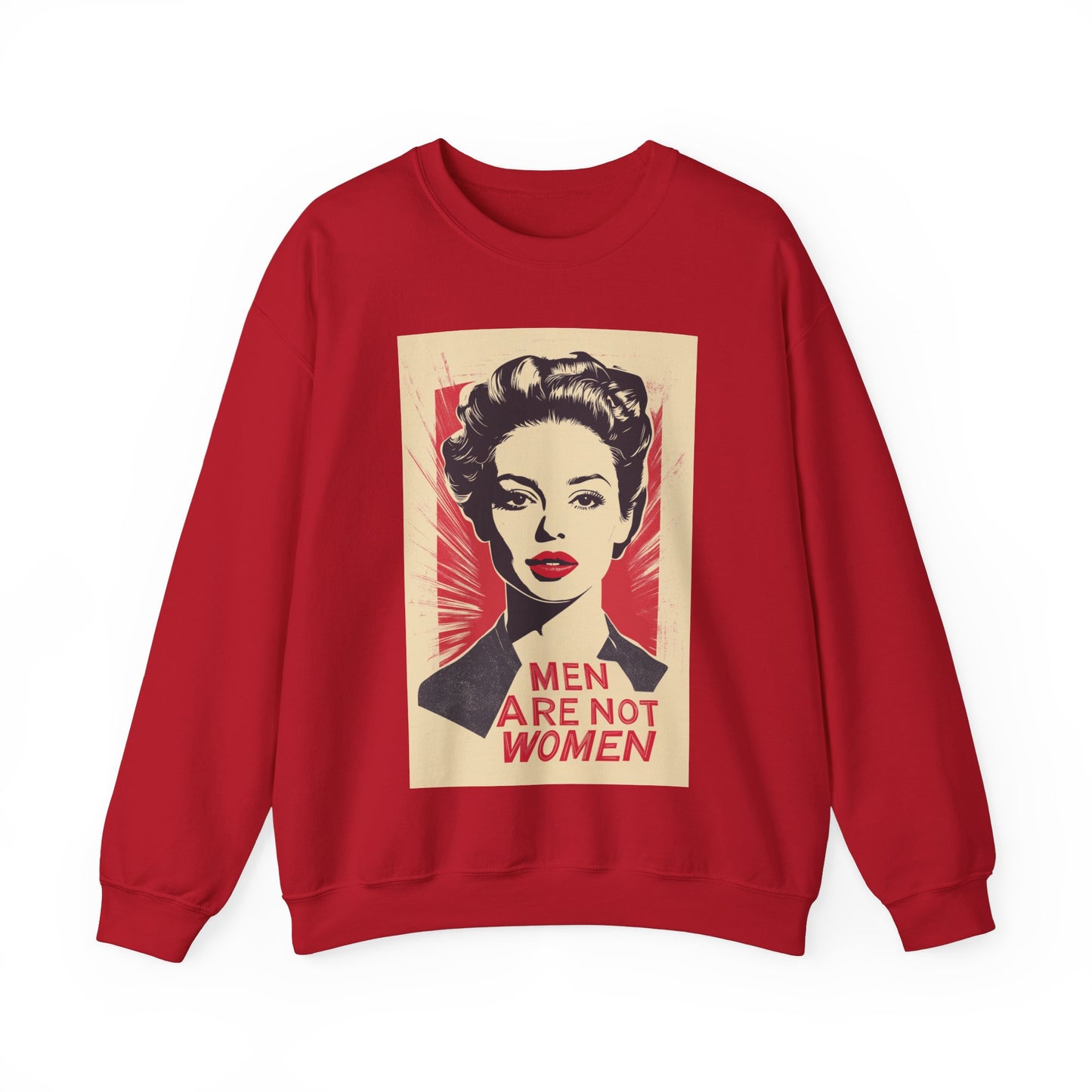 Men Are Not Women Unisex Heavy Blend™ Crewneck Sweatshirt