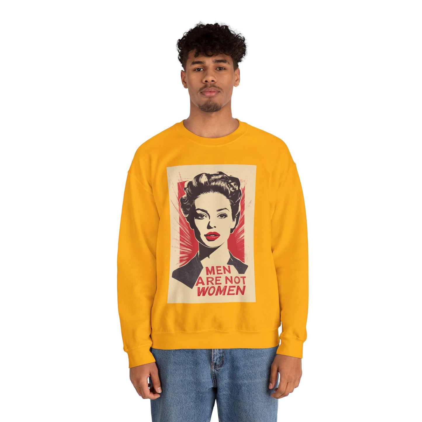 Men Are Not Women Unisex Heavy Blend™ Crewneck Sweatshirt