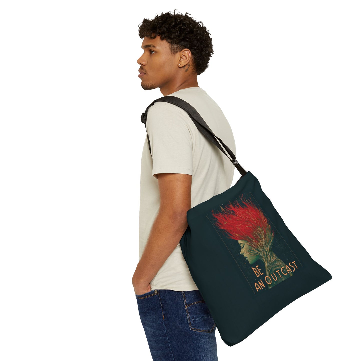 Be An Outcast Adjustable Tote Bag