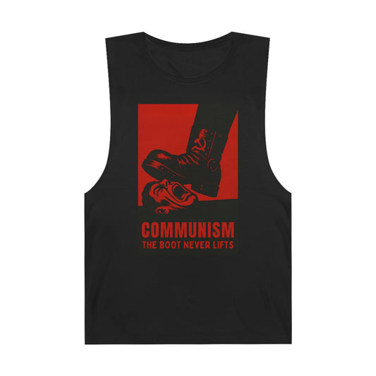 LIMITED EDITION HALLOWEEN 2025: Communism, The Boot Never Lifts Movie Tank Top