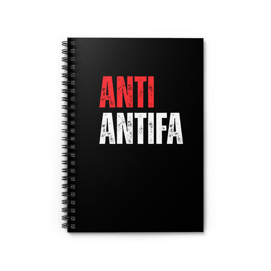 Anti-Antifa Spiral Notebook