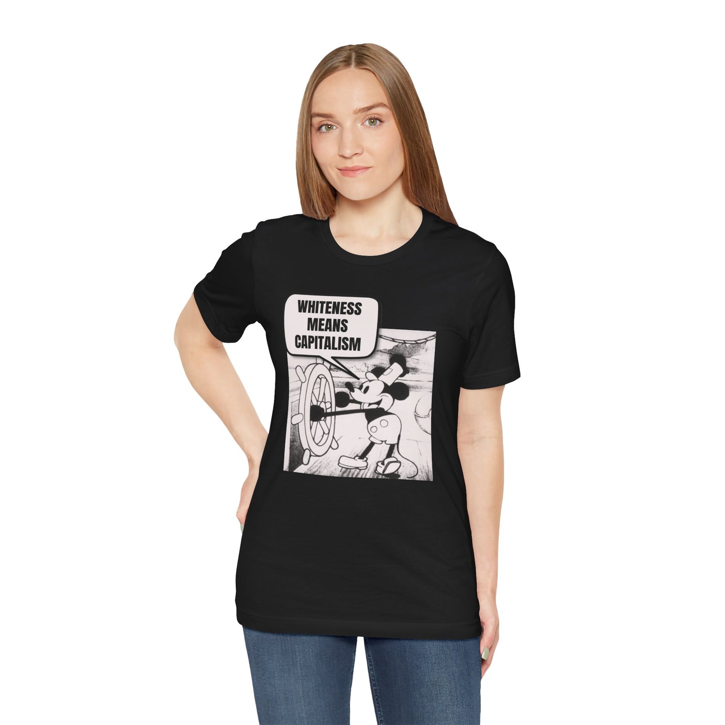 Mickey Says Whiteness Means Capitalism T-Shirt