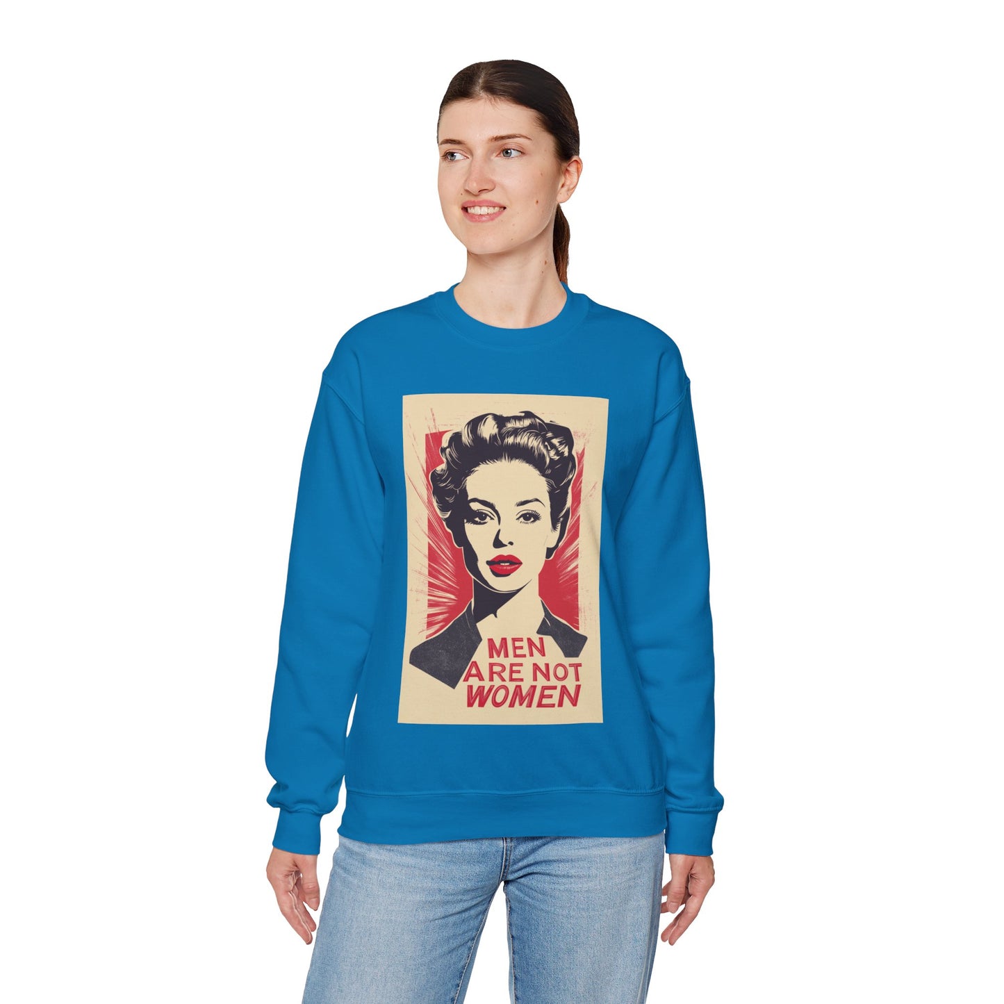 Men Are Not Women Unisex Heavy Blend™ Crewneck Sweatshirt
