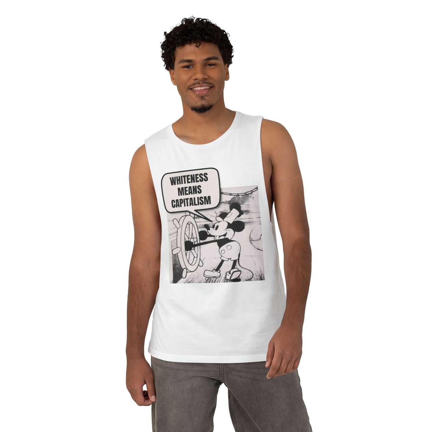 Mickey Says Whiteness Means Capitalism Tank Top