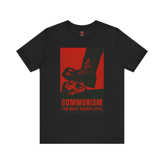 LIMITED EDITION HALLOWEEN 2025: Communism, The Boot Never Lifts Movie Jersey T-Shirt