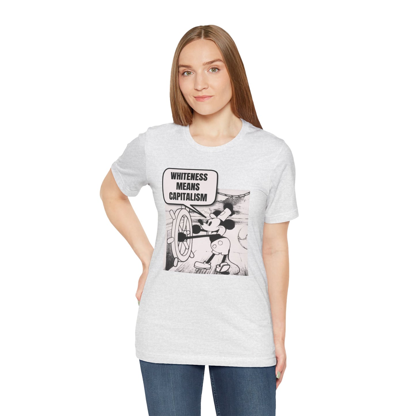 Mickey Says Whiteness Means Capitalism T-Shirt
