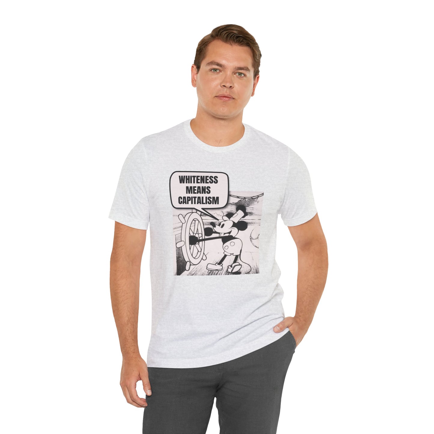 Mickey Says Whiteness Means Capitalism T-Shirt