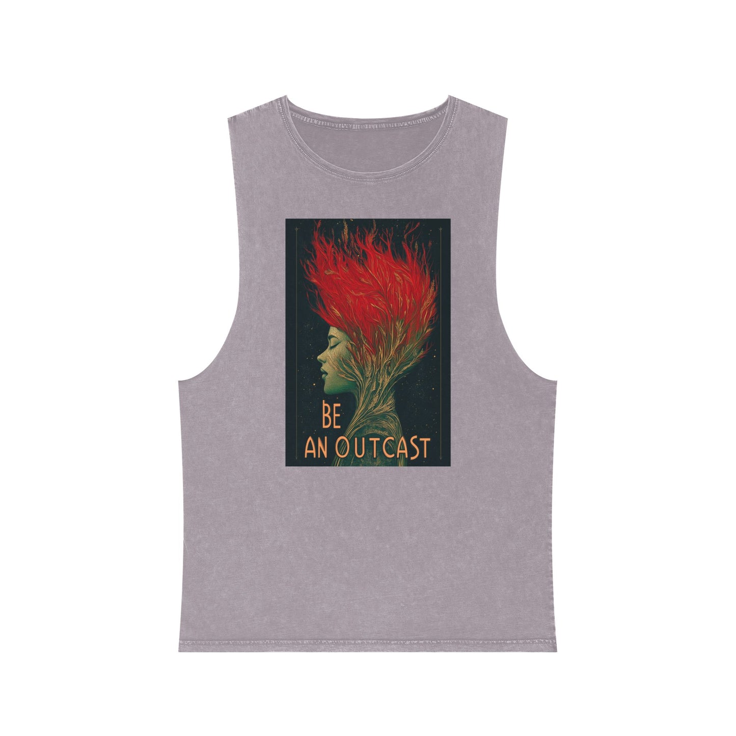 Be An Outcast Unisex Stonewash Tank Top