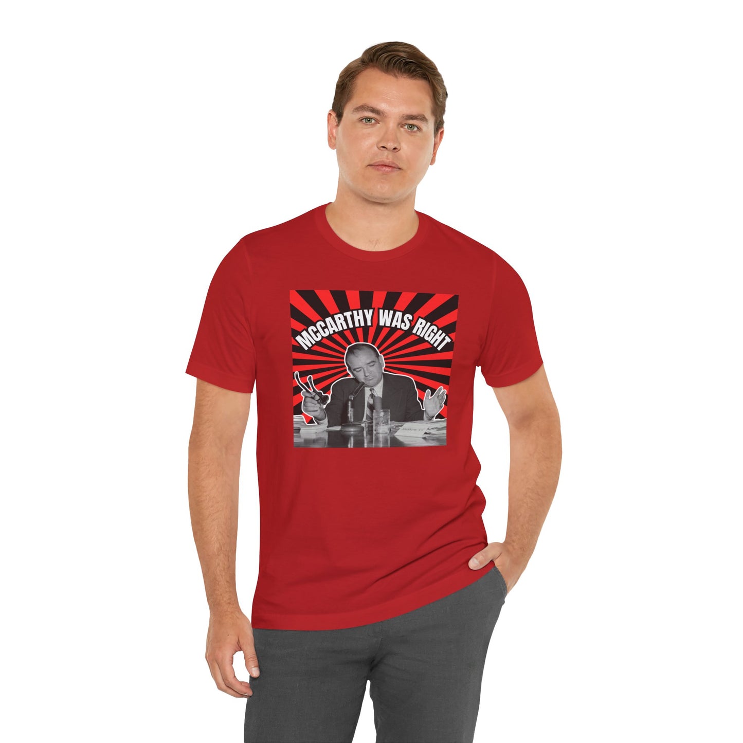 McCarthy Was Right Design 1 Unisex Jersey Short Sleeve Tee