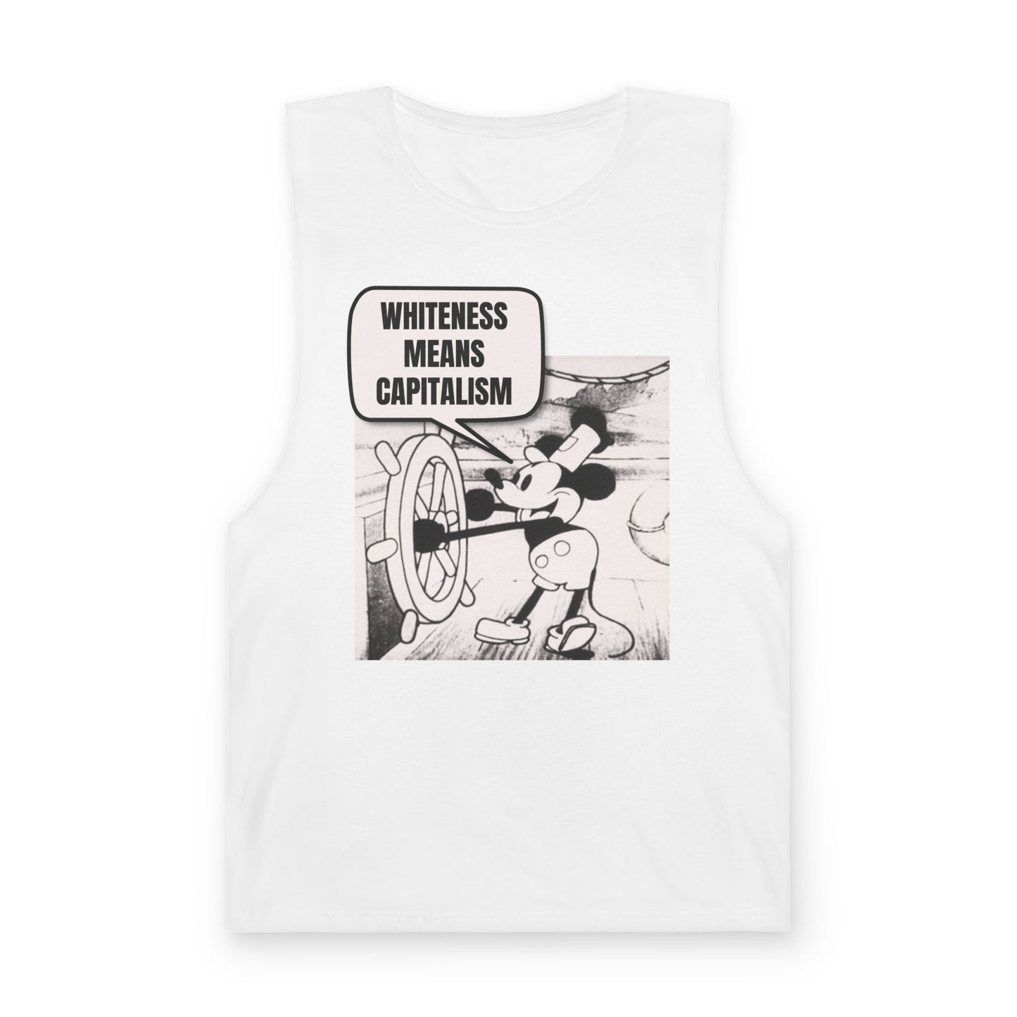 Mickey Says Whiteness Means Capitalism Tank Top
