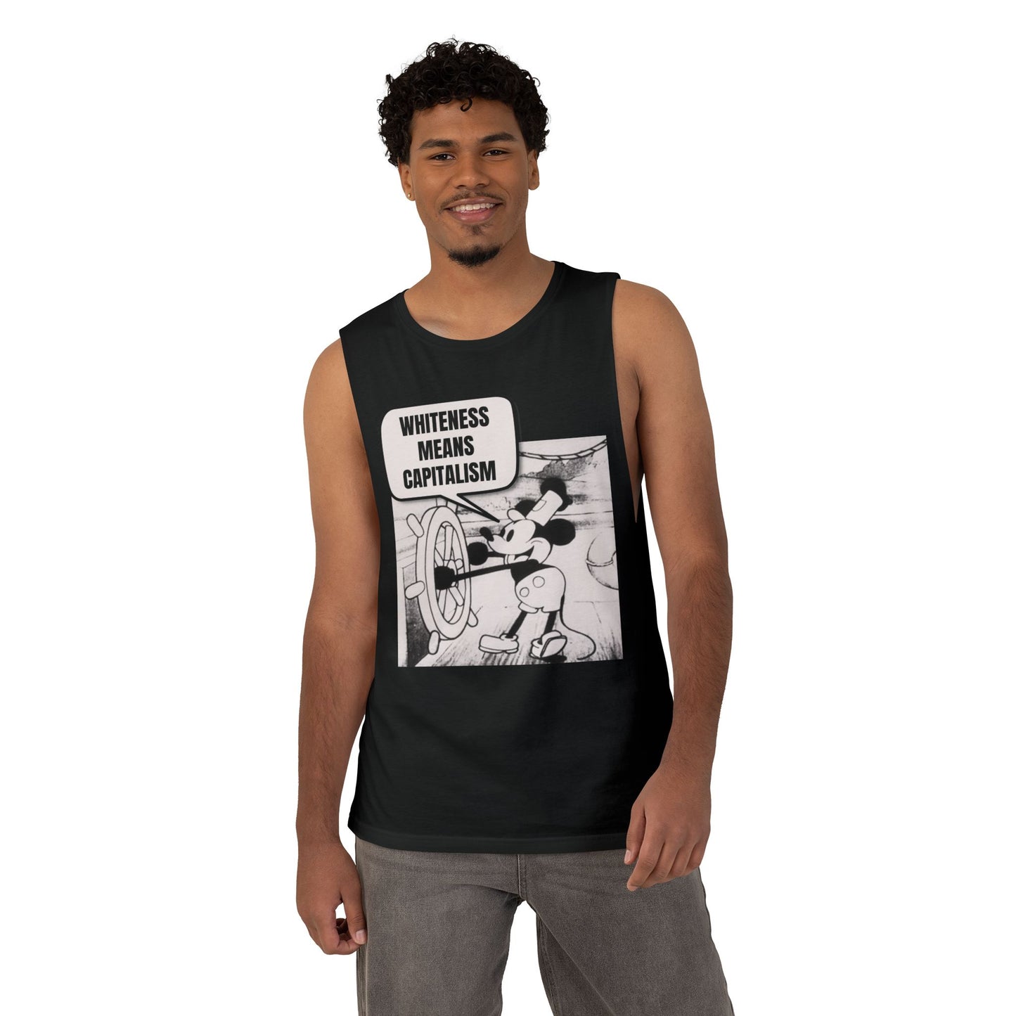 Mickey Says Whiteness Means Capitalism Tank Top