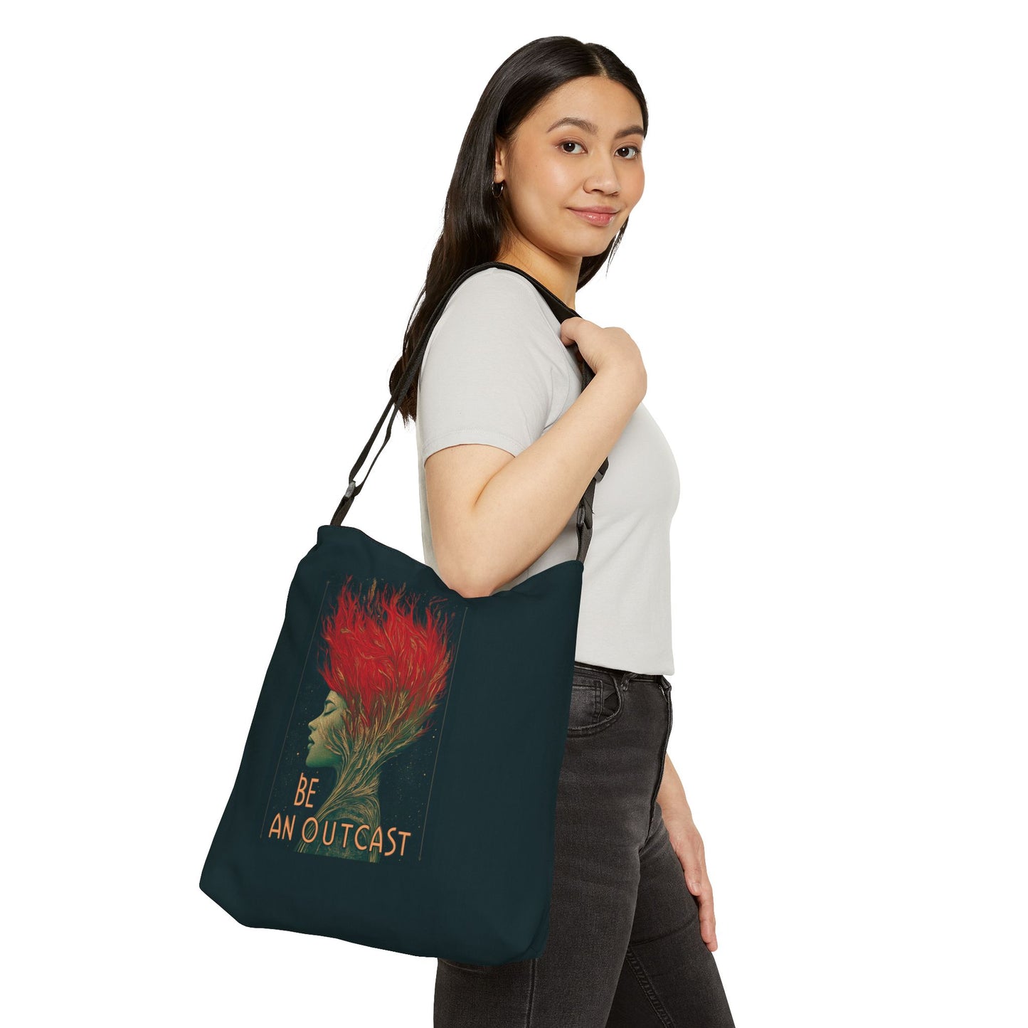 Be An Outcast Adjustable Tote Bag
