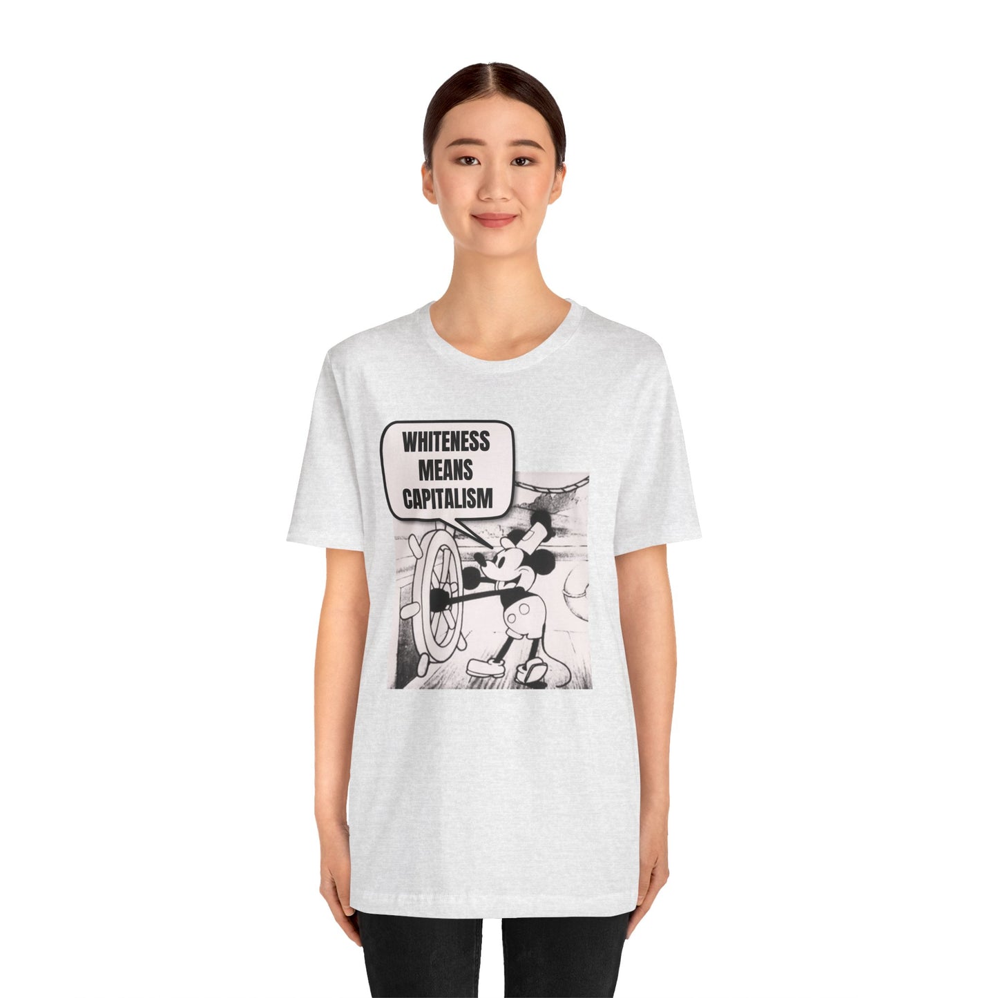 Mickey Says Whiteness Means Capitalism T-Shirt