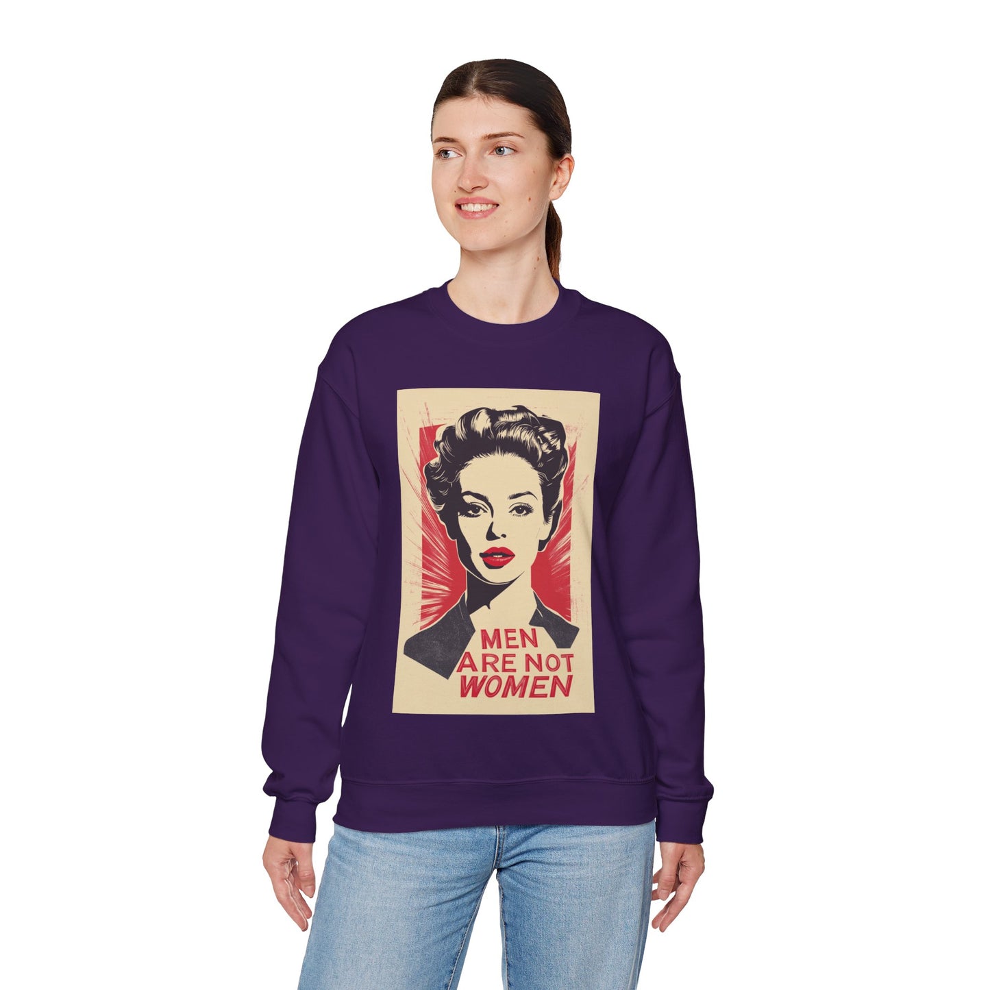 Men Are Not Women Unisex Heavy Blend™ Crewneck Sweatshirt