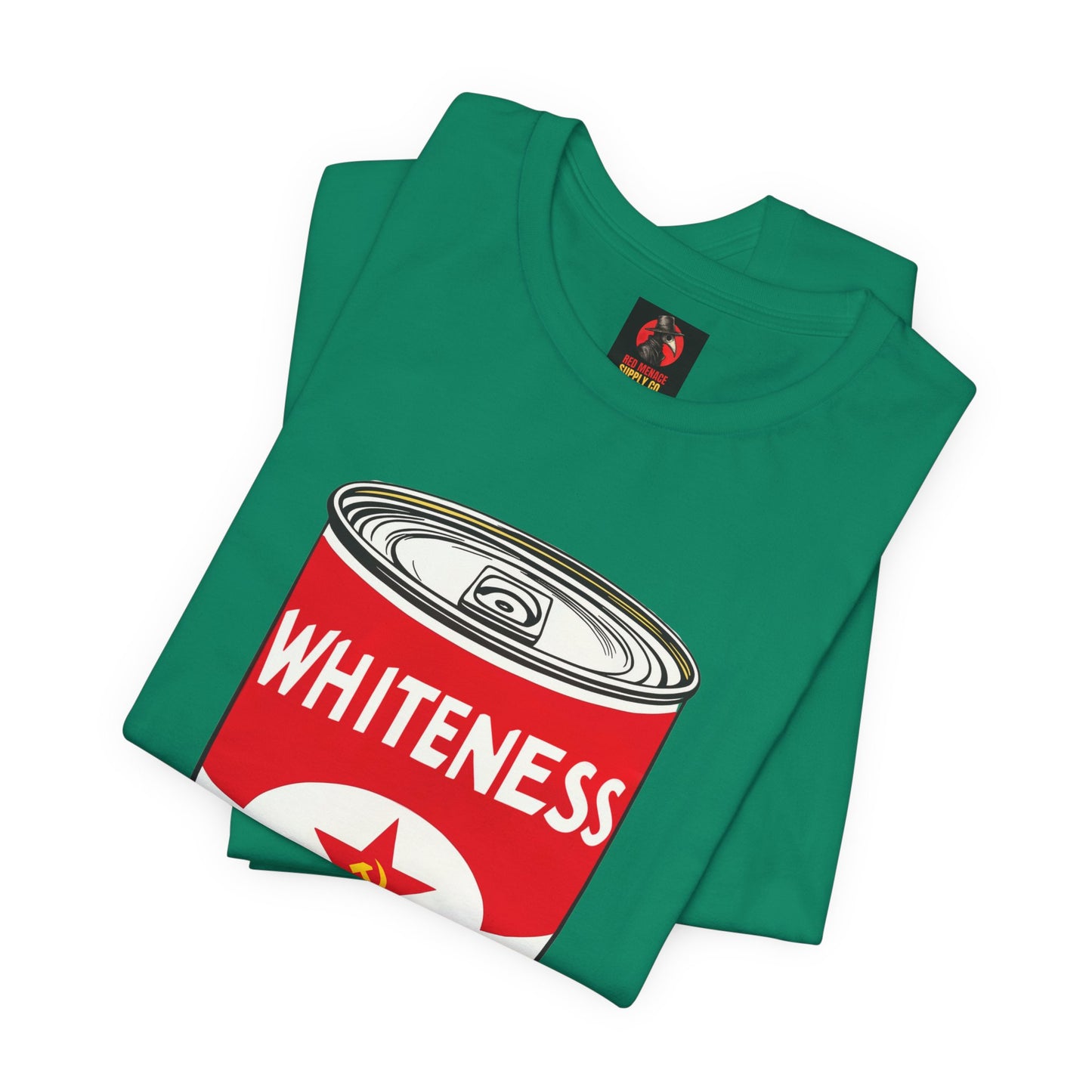 Whiteness Means Capitalism Soup Can T-Shirt