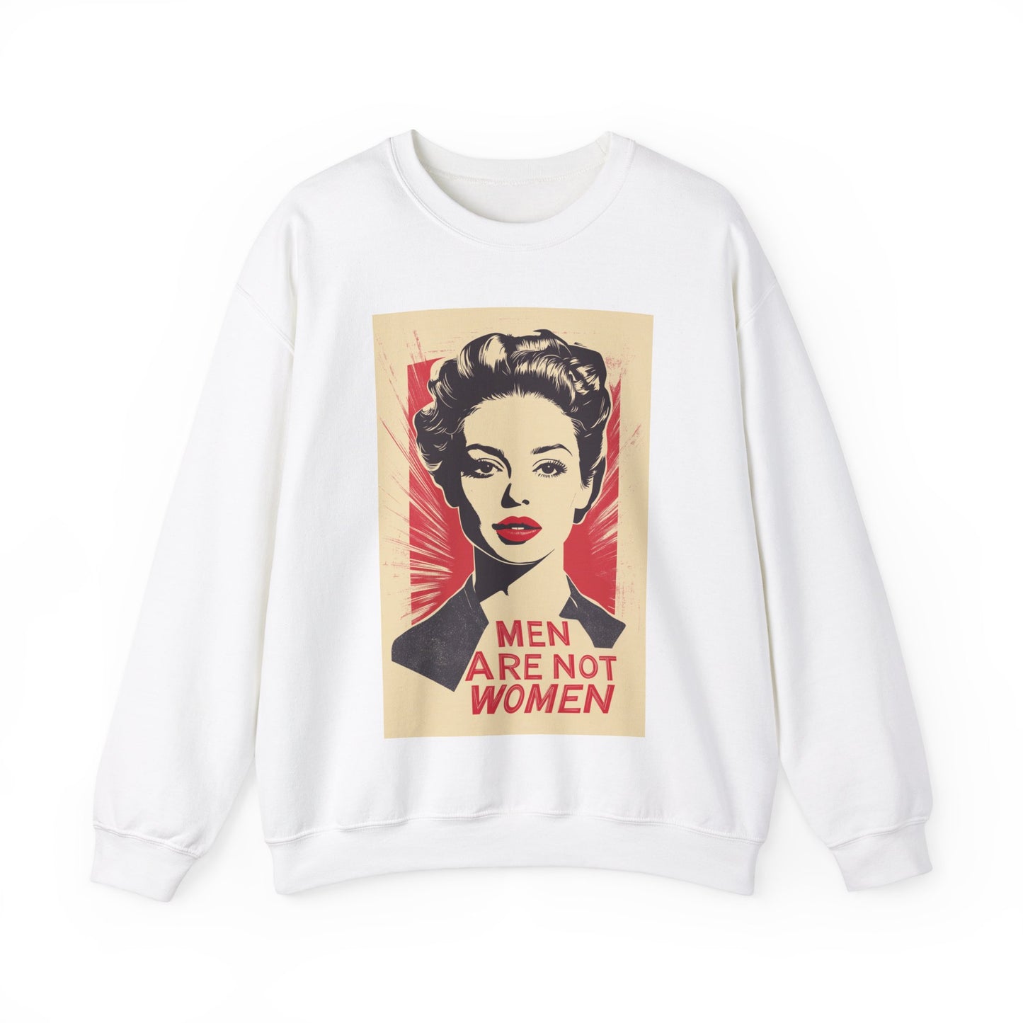 Men Are Not Women Unisex Heavy Blend™ Crewneck Sweatshirt