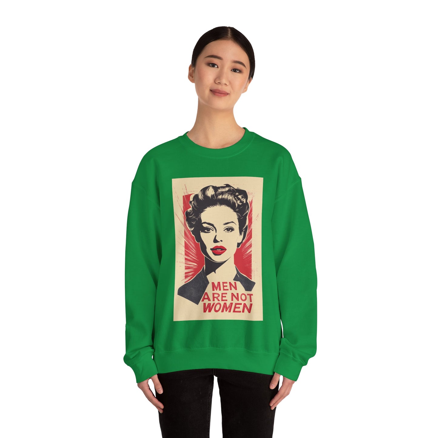 Men Are Not Women Unisex Heavy Blend™ Crewneck Sweatshirt